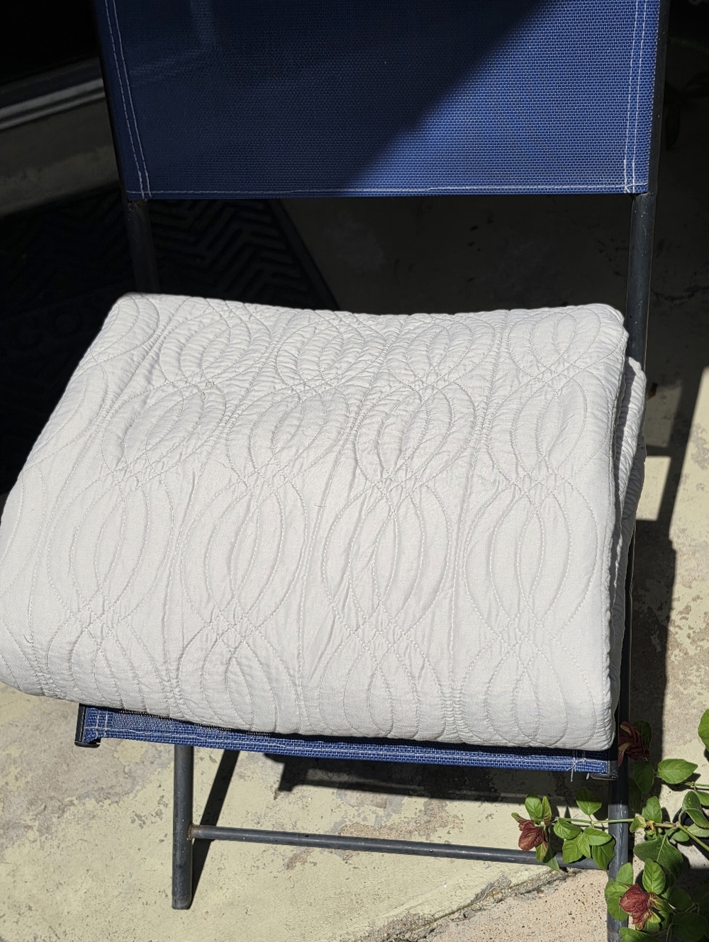 King size Swirl Design Matelasse coverlet Beige 102x87"